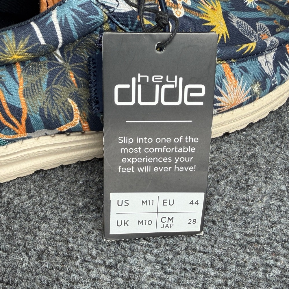 Hey Dude Wally Funk Oasis Shoes Mens 11 Blue Comfort Lightweight Slip On Sneaker - Picture 14 of 15